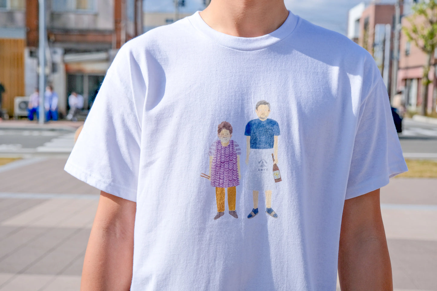 永楽食堂Tシャツ〜稲とアガベボトルバージョン〜