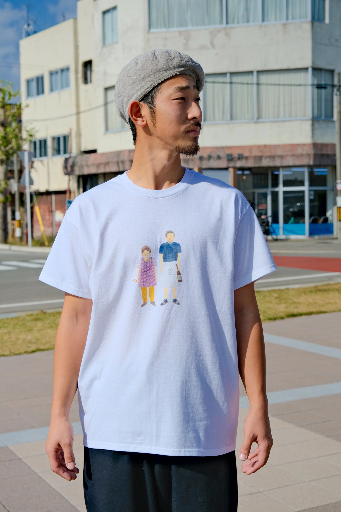 永楽食堂Tシャツ〜稲とアガベボトルバージョン〜